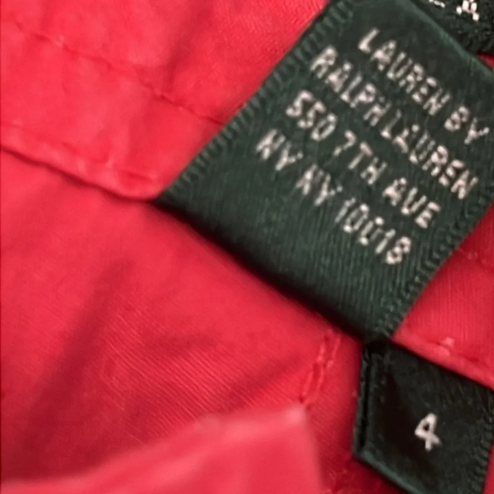Ralph Lauren Red Cargo Cropped Pants 4